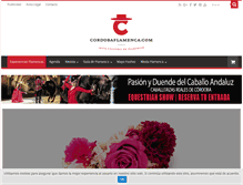 Tablet Screenshot of cordobaflamenca.com